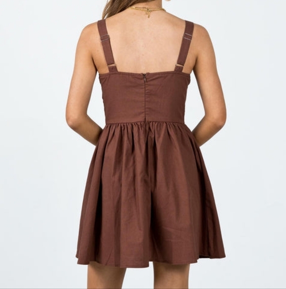 PRINCESS POLLY Brown Women's Dress - Picture 2 of 7